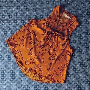 ASTR Mustard Yellow Sleeveless Blouse